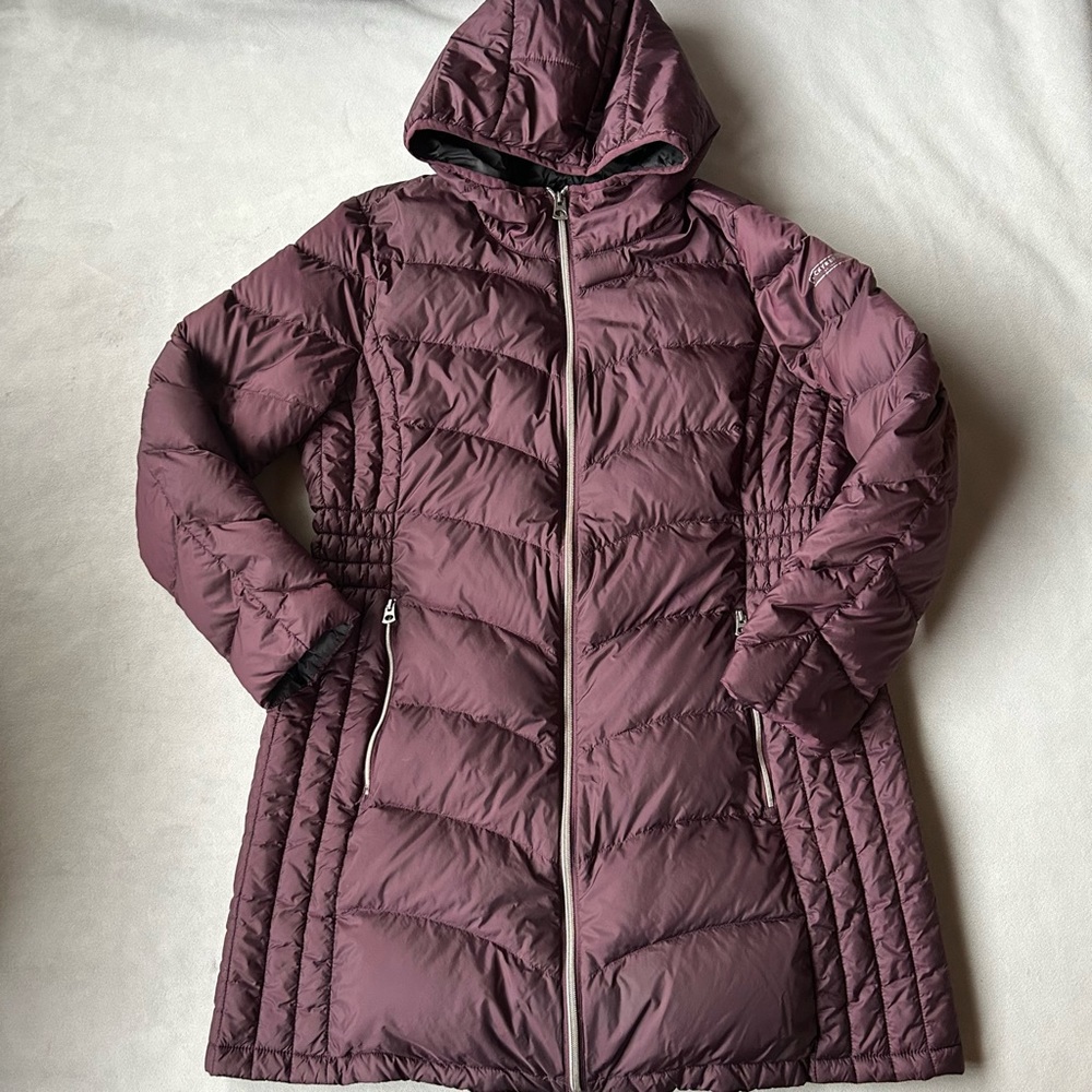 Lucky Brand ~ Down Feather Long Packable Jacket ~ Women’s Size Large